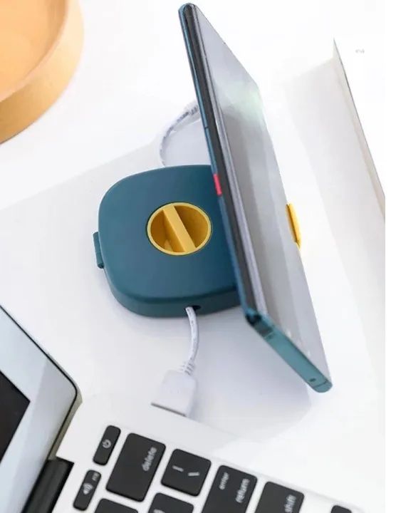 2in1 Mobile Holder And Plastic Handsfree/Cable Wire Binder Box (Mix/Random Color) 2in1 Mobile Holder And Plastic Handsfree/Cable Wire Binder Box (Mix/Random Color)