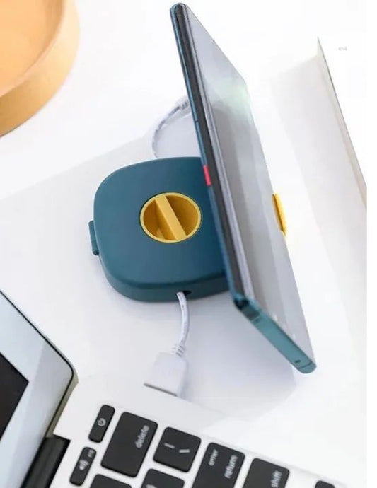 2in1 Mobile Holder And Plastic Handsfree/Cable Wire Binder Box (Mix/Random Color) 2in1 Mobile Holder And Plastic Handsfree/Cable Wire Binder Box (Mix/Random Color)